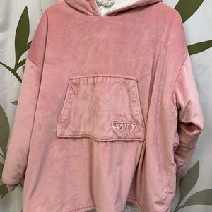 The Comfy Kids Pink Plush Hoodie